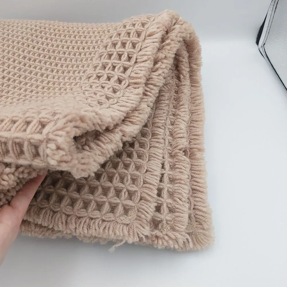 Waffle Bathroom Mat Brown 24